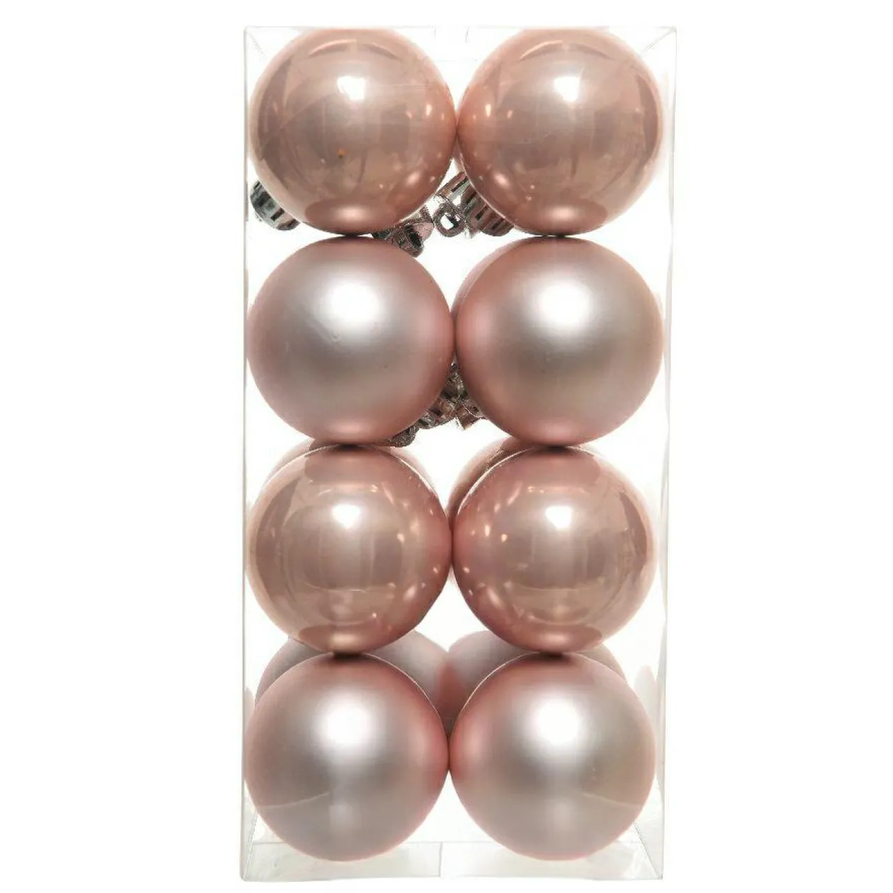 Boule De Noël|KAEMINGK Lot de 16 boules de Noël (D40 mm) Aravis Rose poudré
