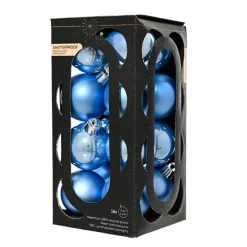 Boule De Noël|KAEMINGK Lot de 16 boules de Noël (D40 mm) Aravis Bleu Ciel