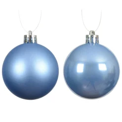 Boule De Noël|KAEMINGK Lot de 16 boules de Noël (D40 mm) Aravis Bleu Ciel