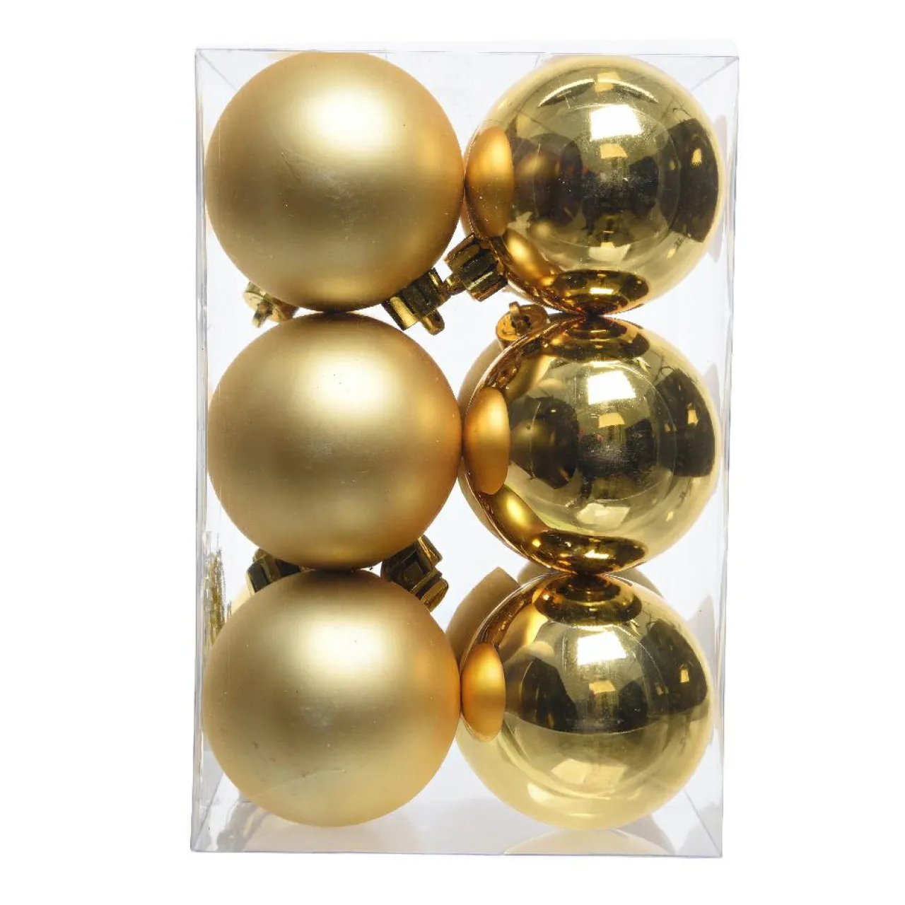 Boule De Noël|KAEMINGK Lot de 12 boules de Noël (D60 mm) Aravis Or