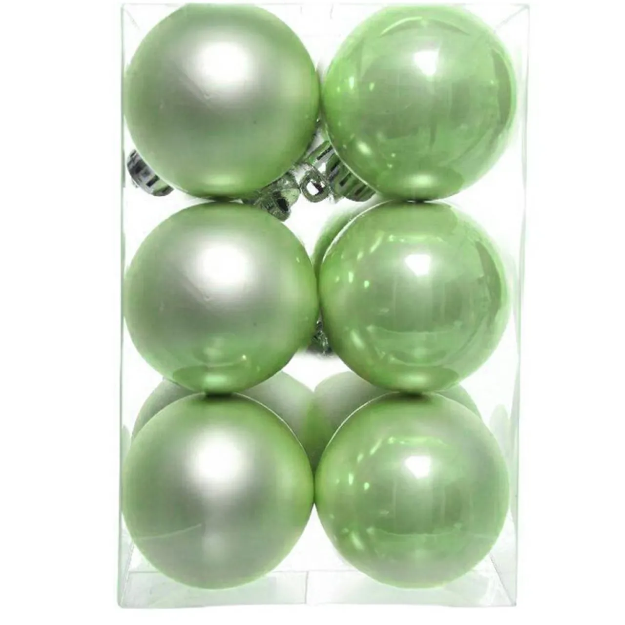 Boule De Noël|KAEMINGK Lot de 12 boules de Noël (D60 mm) Aravis Vert thé matcha Vert matcha