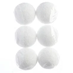 Boule De Noël|KAEMINGK Lot de 6 boules de Noël (D80 mm) Loula Blanc