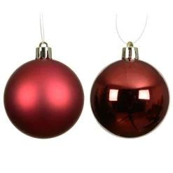 Boule De Noël|KAEMINGK Lot de 30 boules de Noël (D60 mm) Aravis Bordeaux
