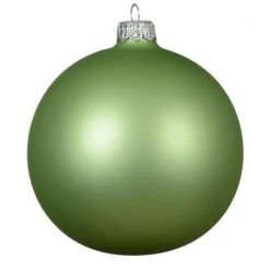 Boule De Noël|KAEMINGK Lot de 4 boules de Noël en verre (D100 mm) Arctique mate Thé Vert