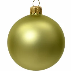 Boule De Noël|KAEMINGK Lot de 6 boules de Noël en verre (D80 mm) Arctique mates Pistache