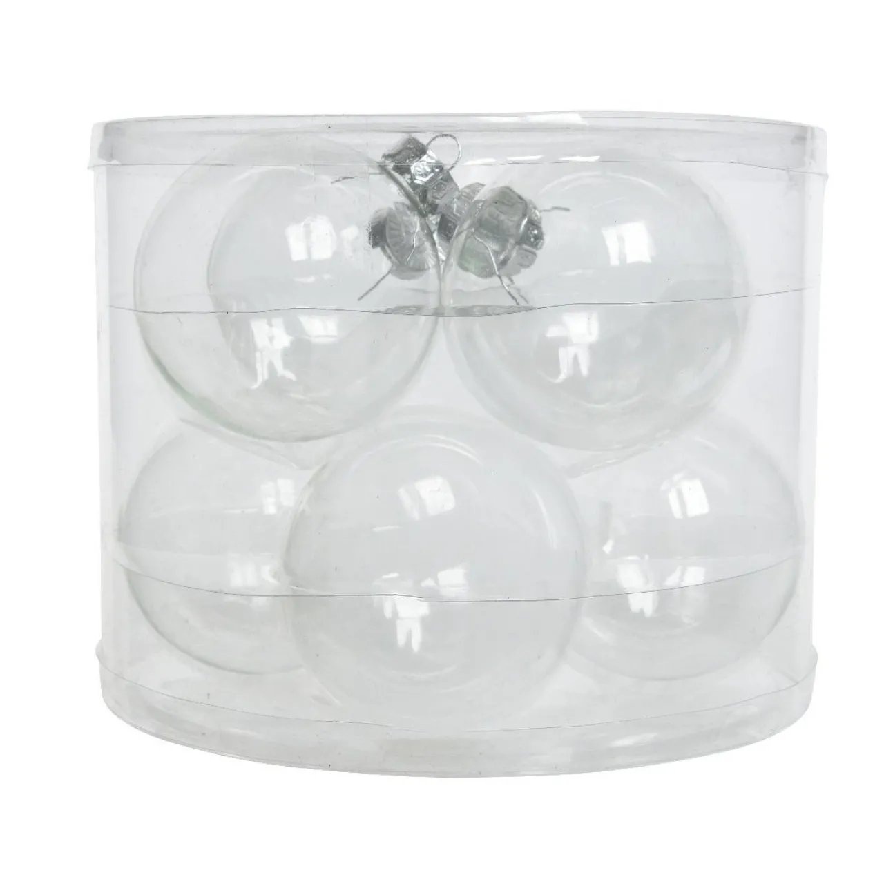 Boule De Noël|KAEMINGK Lot de 8 boules de Noël en verre (D70 mm) Myst Transparent irisé