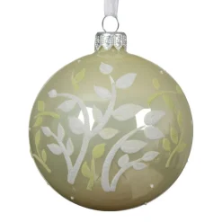 Boule De Noël|KAEMINGK Lot de 6 boules de Noël en verre (D80 mm) Pureté Menthe blanche Vert menthe