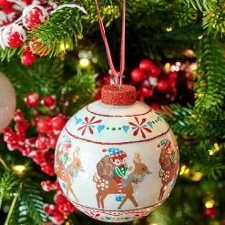 Boule De Noël|KAEMINGK Lot de 12 boules de Noël en verre (D80 mm) Elfes et rennes Multicolore