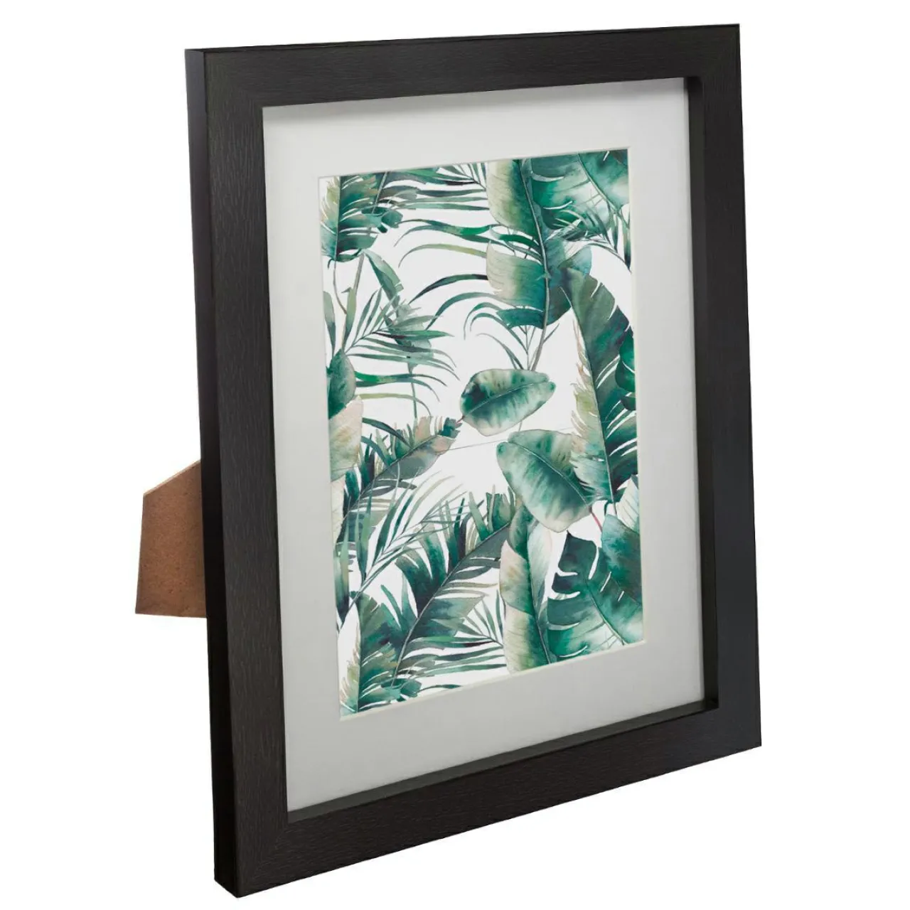 Toile, Cadre, Déco Murale|ATMOSPHERA Lot de 5 cadres Tropical Noir