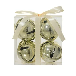 Décoration De Sapin|KAEMINGK Lot de 4 clochettes en métal (D11 cm) Christmas Nova Or