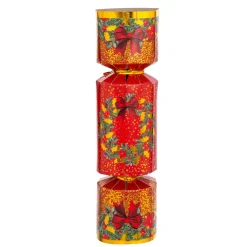 Déco De Table|JJA Lot de 6 crackers de Noël Festivités Rouge et Blanc Multicolore