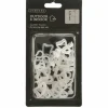 Accessoire Électrique|KAEMINGK Lot de 24 crochets multi-usage