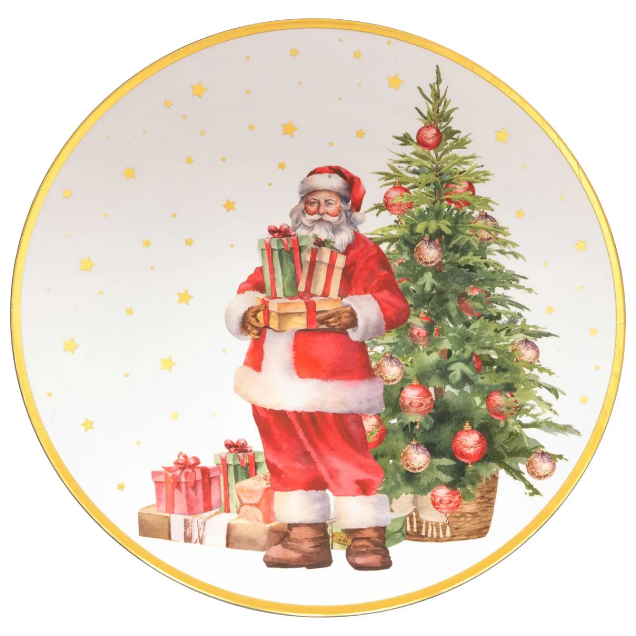 Vaisselle De Noël|JJA Lot de 12 dessous d'assiette Père Noël et cadeaux Multicolore