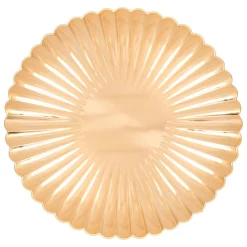 Vaisselle De Noël|JJA Lot de 12 dessous d'assiette Coquille Or