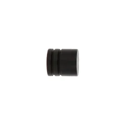 Tringle À Rideau, Barre Et Support|LUANCE Lot de 2 embouts tringle bois (D28 mm) Nils bouchon mat Noir