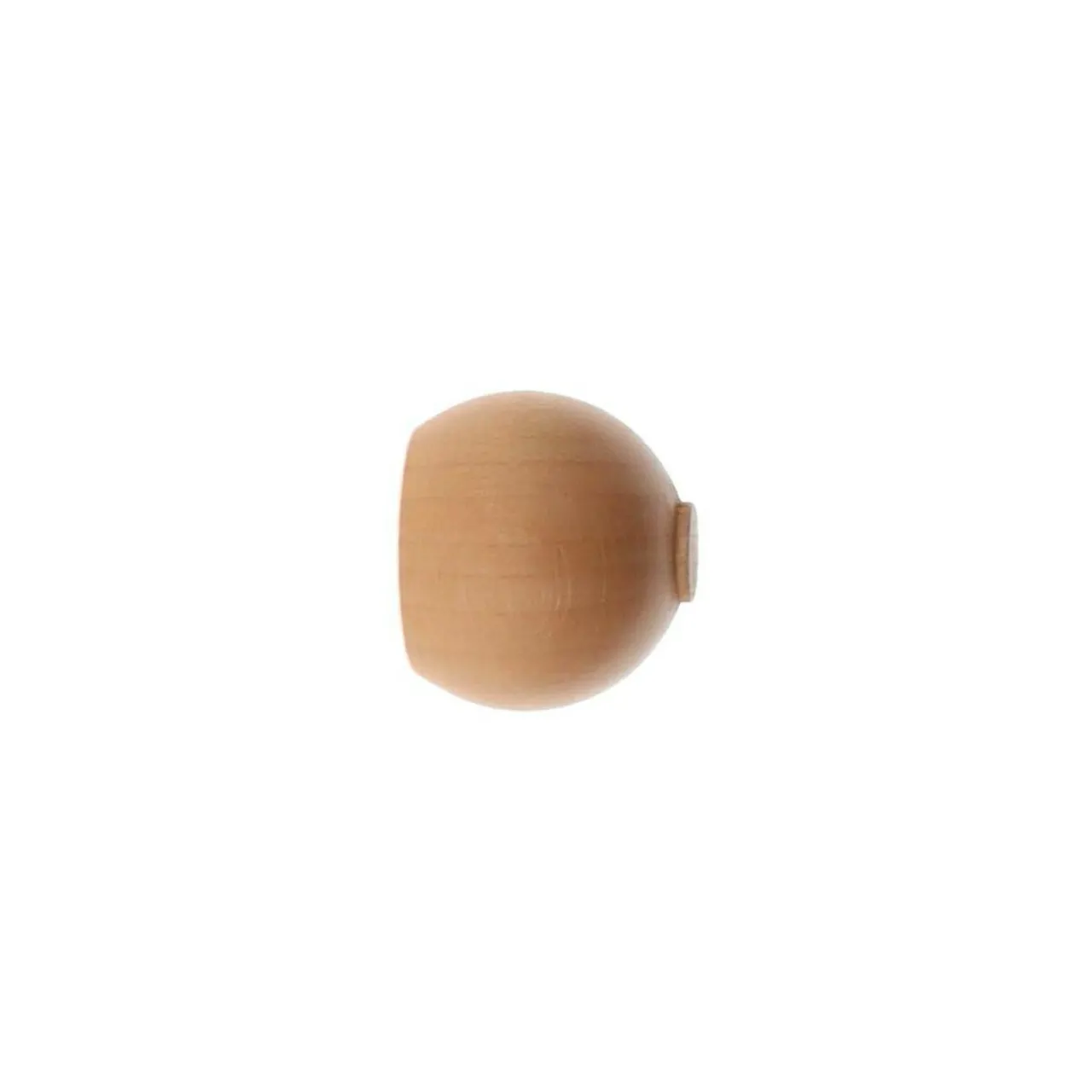 Tringle À Rideau, Barre Et Support|LUANCE Lot de 2 embouts tringle bois (D28 mm) Nils boule Vernis Beige
