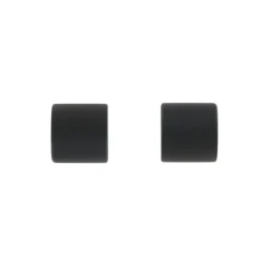 Tringle À Rideau, Barre Et Support|LUANCE Lot de 2 embouts tringle (D20 mm) Jim Bouchons mat Noir