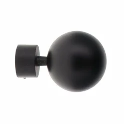 Tringle À Rideau, Barre Et Support|LUANCE Lot de 2 embouts tringle (D28 mm) Lino Gaia mat Noir