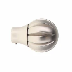 Tringle À Rideau, Barre Et Support|LUANCE Lot de 2 embouts tringle (D20 mm) Jim Touch of zen Argent