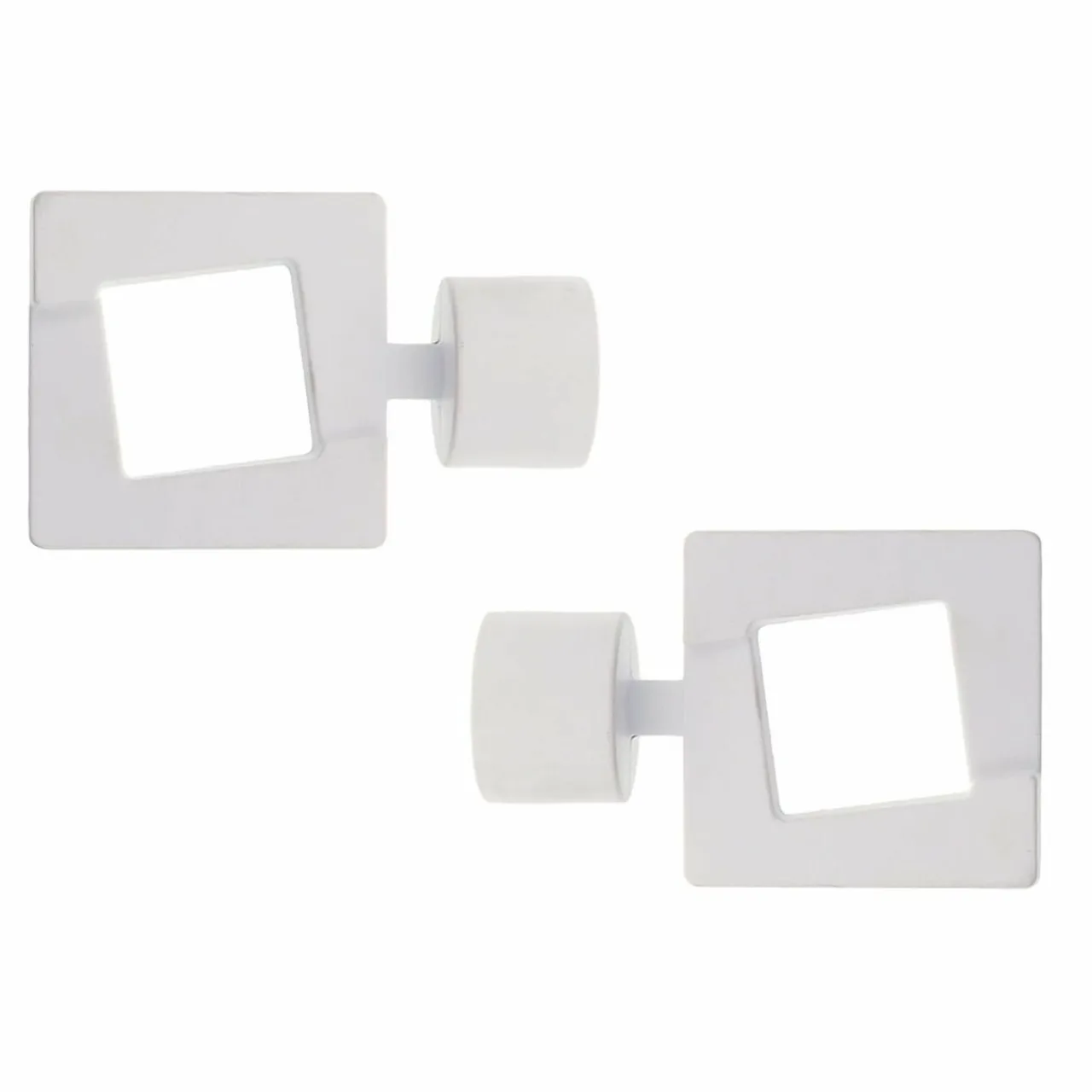 Tringle À Rideau, Barre Et Support|LUANCE Lot de 2 embouts tringle (D28 mm) Lino Upper east side mat Blanc