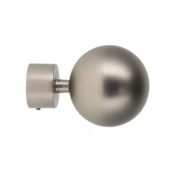 Tringle À Rideau, Barre Et Support|LUANCE Lot de 2 embouts tringle (D28 mm) Lino Gaia mat Argent