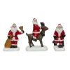 Personnage Et Accessoire Pour Village|FEERIC LIGHTS Lot de 3 figurines pour village (H7 cm) Père Noël en poste