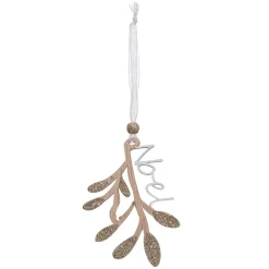 Décoration De Sapin|Feeric Lights & Christmas Lot de 4 flocons de Noël à suspendre (H10 cm) Natural Blanc