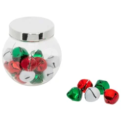 Déco De Table|JJA Lot de 24 grelots à parsemer en métal Multicolore