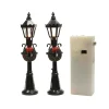 Personnage Et Accessoire Pour Village|KAEMINGK Lot de 2 lampadaires illuminés (H12 cm) pour aménager un village