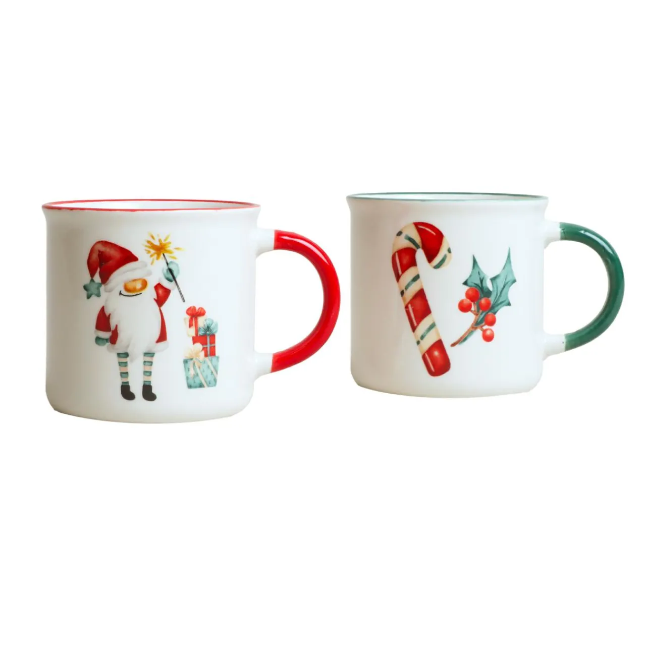 Vaisselle De Noël|KOOPMAN Lot de 2 Mugs de Noël Douceur Multicolore