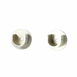 Tringle À Rideau, Barre Et Support|LUANCE Lot de 2 naissances tringle rideau (D20 mm) Jim mat Argent