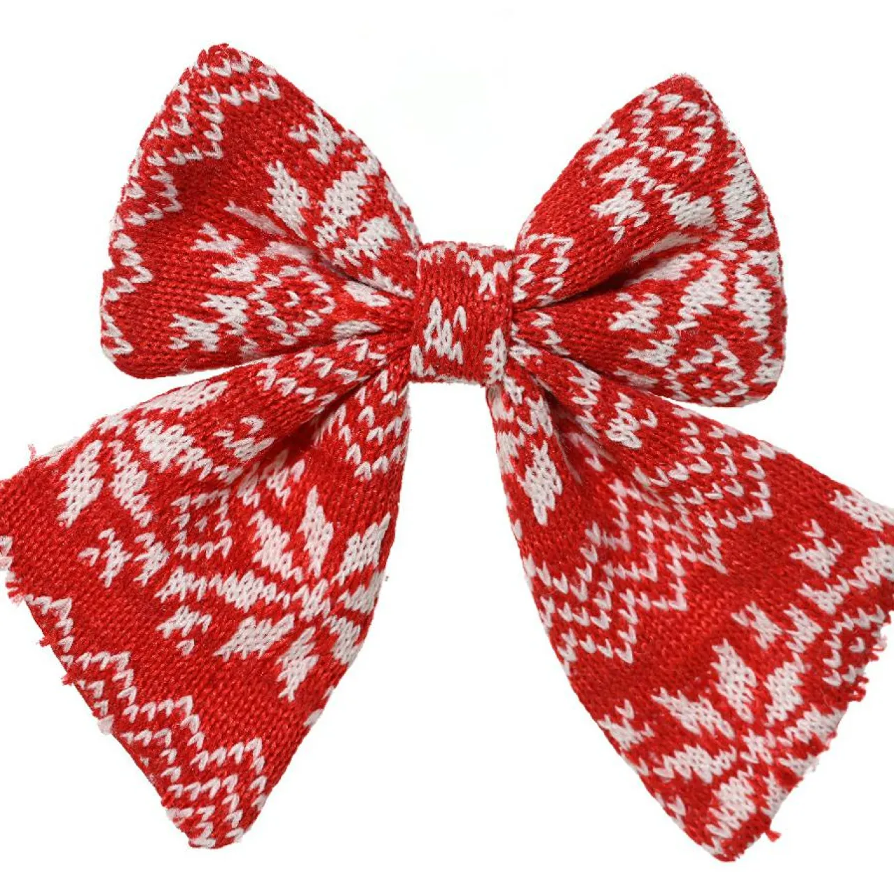 Décoration De Sapin|KAEMINGK Lot de 2 Noeuds de Noël (H13 cm) Tradition et blanc Rouge