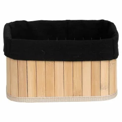 Panier Et Organisateur|Accessoire Salle De Bain|TENDANCE Lot de 4 paniers Anako Noir