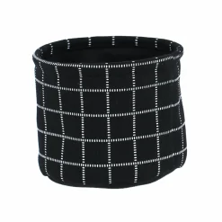 Panier Et Organisateur|Accessoire Salle De Bain|TENDANCE Lot de 3 paniers de rangement (H17 cm) Carreaux Noir