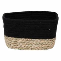 Panier Et Organisateur|Panier Déco|TENDANCE Lot de 3 paniers de rangement (H13 cm) Timeless Noir