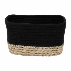 Panier Et Organisateur|Panier Déco|TENDANCE Lot de 3 paniers de rangement (H13 cm) Timeless Noir