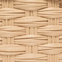 Panier Et Organisateur|Panier Déco|5 Five Simply Smart Lot de 3 paniers de rangement tressés bas (27 x 20 cm) Garlic Beige