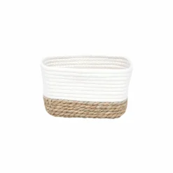 Panier Et Organisateur|Accessoire Salle De Bain|TENDANCE Lot de 3 paniers de rangement (H13 cm) Timeless Blanc