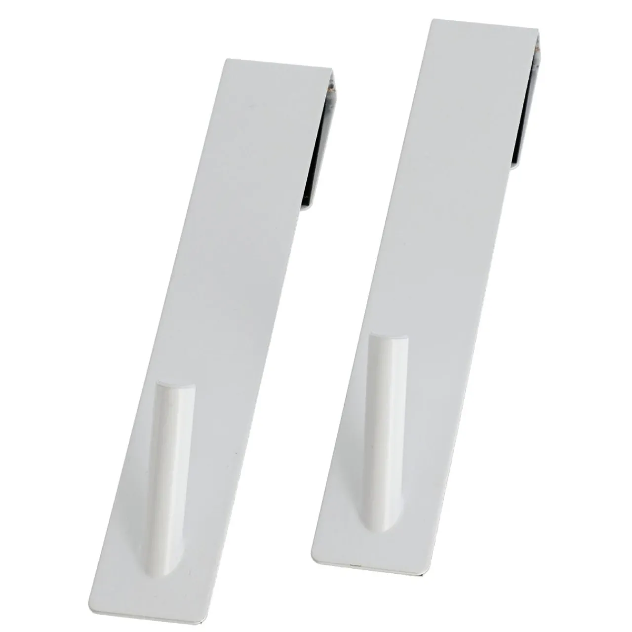 Rangement Salle De Bain|TENDANCE Lot de 2 patères à suspendre spécial paroi de douche (H18 cm) Blanc