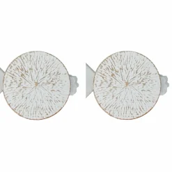 Embrasse, Pince Et Anneaux|LUANCE Lot de 2 pinces rideau Archi Blanc