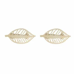 Embrasse, Pince Et Anneaux|LUANCE Lot de 2 pinces rideau pivotantes Stockholm Or