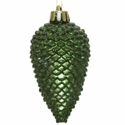 Décoration De Sapin|KAEMINGK Lot de 6 pommes de pin à suspendre (H8 cm) Alpine Vert sapin