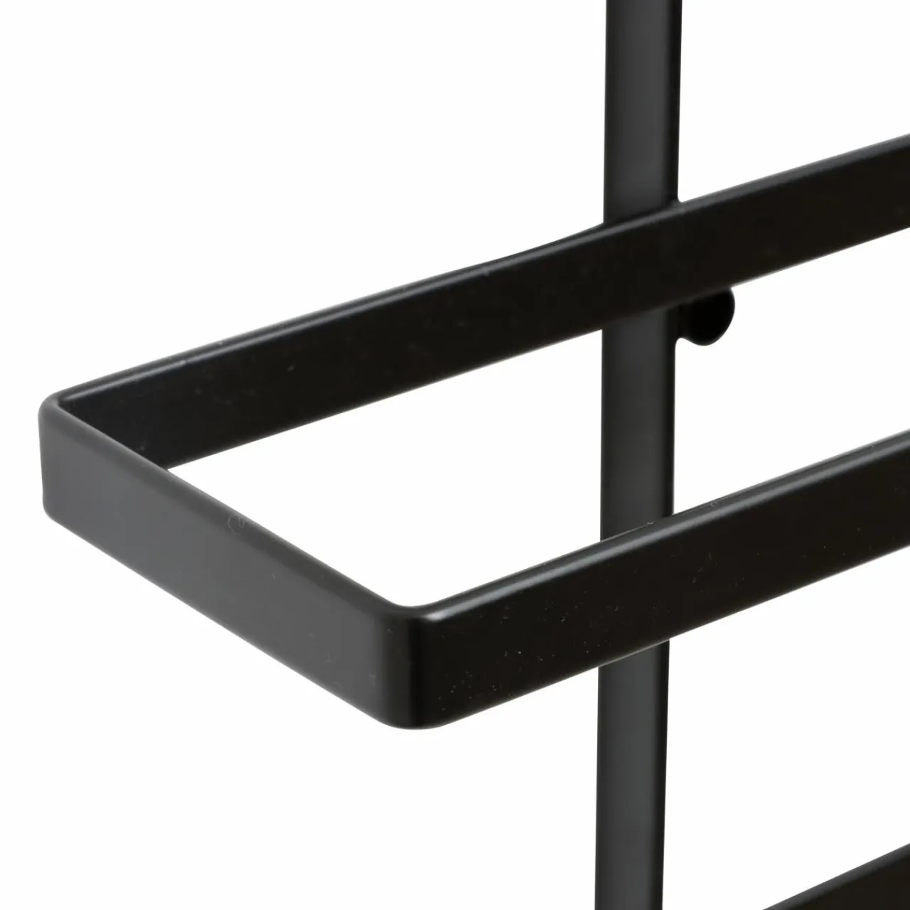 Range Bouteilles|EMINZA Lot de 2 porte-bouteilles muraux métal 12 emplacements (H139 cm) Léo Noir