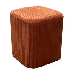 Pouf, Tabouret|EMINZA Lot de 2 poufs en velours (H38 cm) Shan Terracotta