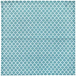 Serviette De Table|ATMOSPHERA Lot de 4 serviettes coton (40 x 40 cm) Tika Bleu canard