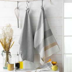 Serviette De Table|douceur d'intu017drieur Lot de 3 serviettes coton tissé (40 x 40 cm) Iliabe hes Blanc