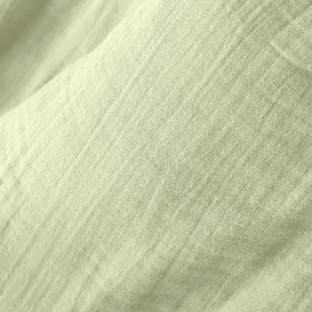 Serviette De Table|EMINZA Lot de 3 serviettes gaze de coton (40 x 40 cm) Gaïa Vert tilleul