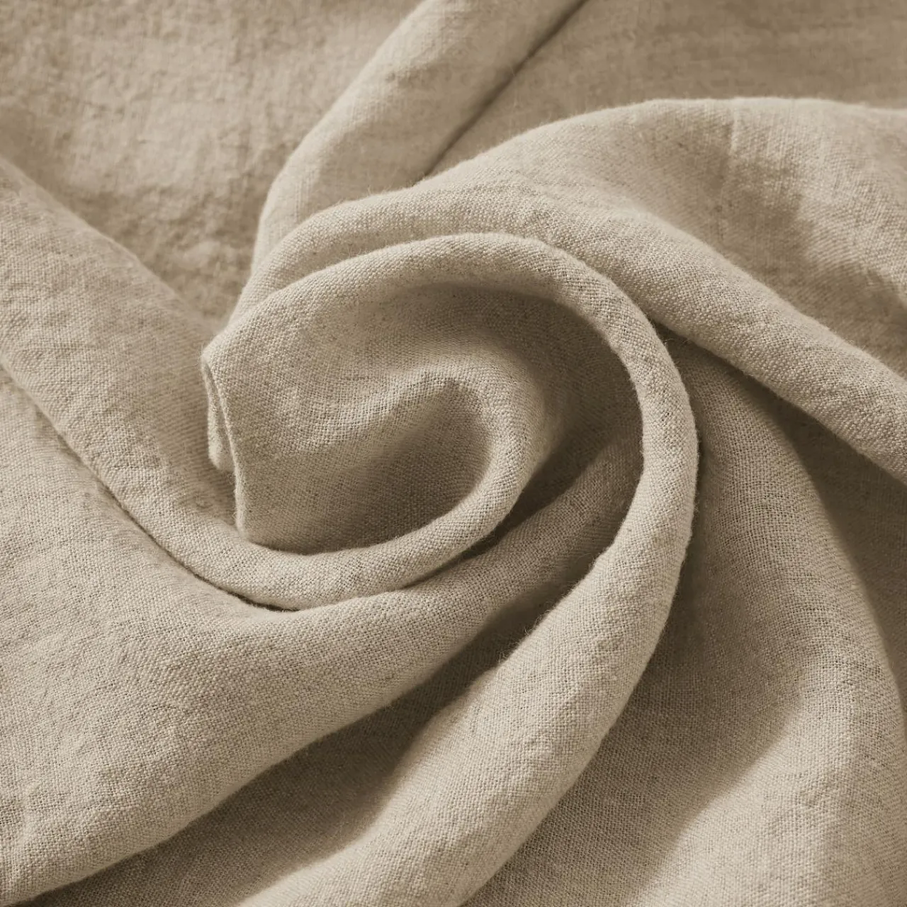 Serviette De Table|EMINZA Lot de 3 serviettes lin lavé (40 x 40 cm) Louise s Beige