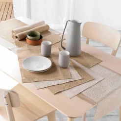 Chemin Et Set De Table|DOUCEUR D'INTERIEUR Lot de 2 sets de table jute (33 x 45 cm) Modalie Beige