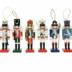 Décoration De Sapin|KAEMINGK Lot de 6 soldats Casse-noisette à suspendre (H12 cm) Multicolore